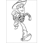 Dibujo para colorear Colorear a Woody Corriendo