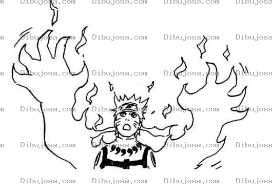 Dibujo para colorear Dibujo De Hombre Manos De Fuego Para Pintar Y Colorear