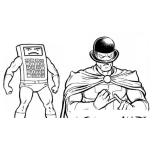 Dibujo para colorear Calculadora Financiera Dibujo De Super Calculadora Y Super T Para Pintar Y Colorear