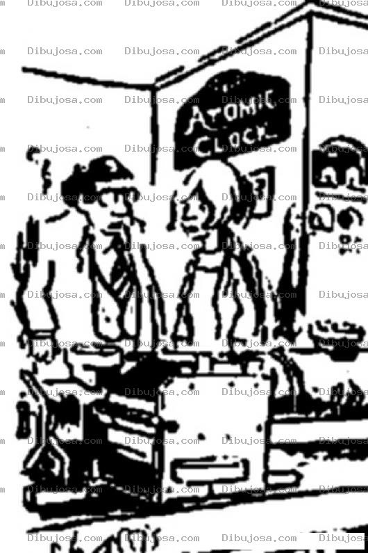 Dibujo para colorear Atomic Clock Online Coloring Page Dibujo De Reloj Atomico Para Colorear