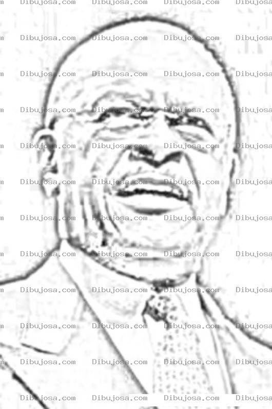 Dibujo para colorear Hermancain Dibujo De Herman Cain Para Pintar Y Colorear A German Cain Germancain