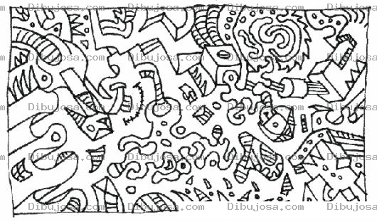 Dibujo para colorear Dibujo Abstracto Para Pintar Y Colorear Dibujo Artistico Sin Forma