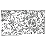 Dibujo para colorear Dibujo Abstracto Para Pintar Y Colorear Dibujo Artistico Sin Forma