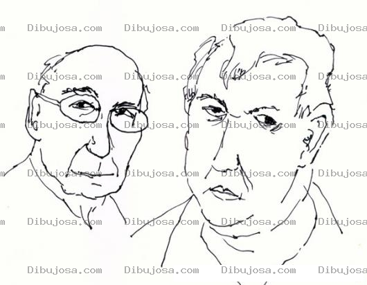 Dibujo para colorear Dibujo De Dos Jefes Para Pintar Y Colorear A Los Gerentes De Una Empresa
