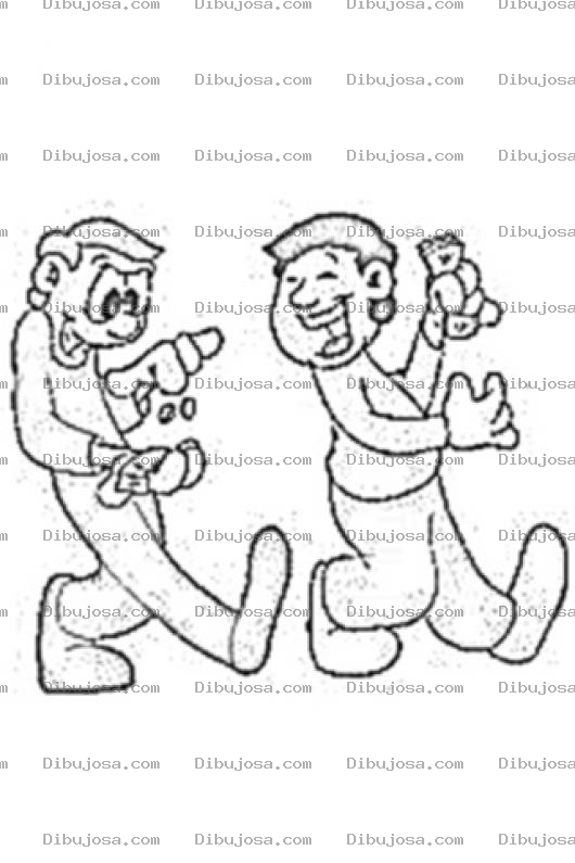 Dibujo para colorear Dia De Pago Dibujo De Empleados Felices Contando Dinero Para Pintar Y Colorear