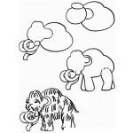 Dibujo para colorear Clases De Dibujo Gratis Como Aprender A Dibujar Un Mamut Para Pintar Y Colorear