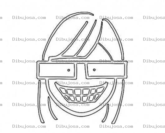 Dibujo para colorear Dibujo De Una Nina Con Lentes Para Pintar Y Colorear