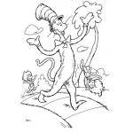 Dibujo para colorear Dibujo De Gato Con Sombrero Para Pintar Y Colorear