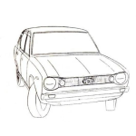 Dibujo para colorear Carrito Datsun Viejo Para Pintar Y Colorear