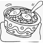 Dibujo para colorear Colorear cereal de desayuno