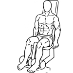Dibujo para colorear Dibujo De Hombre Haciendo Ejercicios De Pierna En Una Maquina Para Piernas Para Pintar Y Colorear Atletico Y Musculoso Ejercitando Las Piernas