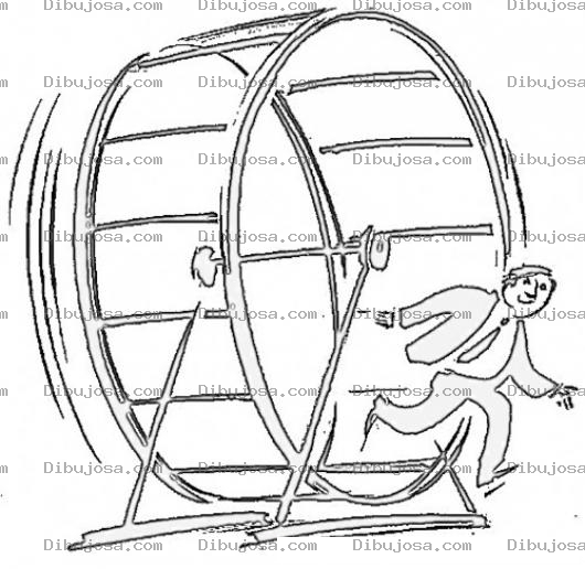 Dibujo para colorear Dibujo De Hombre Saliendo De La Carrera De La Rata Para Pintar Y Colorear Libertad Financiera E Ingresos Pasivos Del Juego Cashflow 101