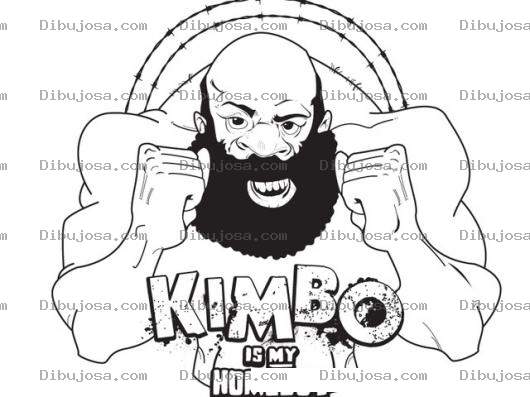 Dibujo para colorear Dibujo De Kimbo Slice Para Pintar Y Colorear Kimbo Is My Homeboy
