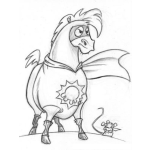 Dibujo para colorear Dibujo De Super Caballo Para Pintar Y Colorear