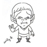 Dibujo para colorear Dibujo Del Capitan Spok Viejito Para Pintar Y Colorear