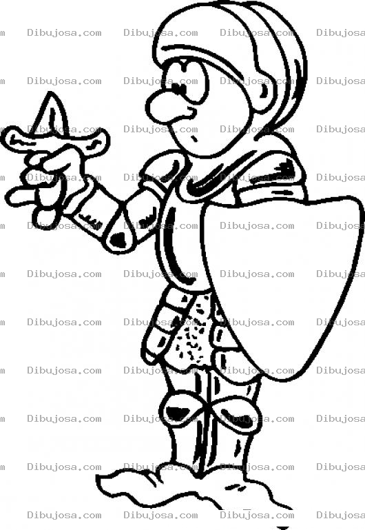 Dibujo para colorear Disfuncion Erectil Dibujo De Un Caballero Con Espada Chiquita Y Diminuta Para Pintar Y Colorear
