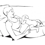 Dibujo para colorear Leche Materna Dibujo De Bebe Tomando Leche Del Pecho De Su Mama Para Pintar Y Colorear