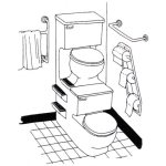 Dibujo para colorear Losa Sanitaria De Bano Dibujo De Dos Sanitarios Juntos Para Pintar Y Colorear Retretes Unidos Torre De Tasas De Bano Toilette