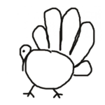 Dibujo para colorear Pavo Para El Dia De Gracias Dibujo De Chumpe Chompipe Para Pintar Y Colorear