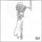 Dibujo para colorear Dibujo De Obama Encestando Una Pelota En Una Canasta De Basquetbol Para Pintar Y Colorear A Barack Obama Basquetbolista