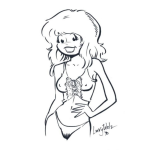 Dibujo para colorear Lenceria Dibujo De Modelo De Ropa Interior Para Pintar Y Colorear