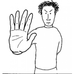 Dibujo para colorear Alto Stop Detengase Pare Para Pintar Y Colorear