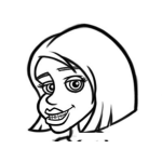 Dibujo para colorear Frenos De Dientes Dibujo De Nina Con Brackets Para Pintar Y Colorear Frenos Dentales