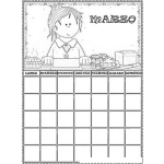 Dibujo para colorear Calendario De Marzo Para Pintar Y Colorear