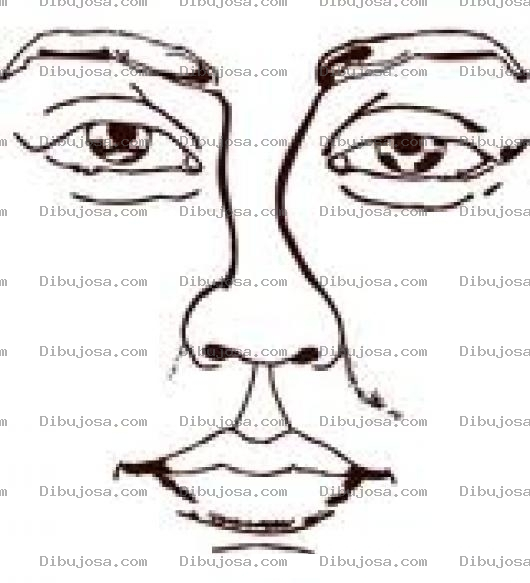 Dibujo para colorear Tabique Desviado Dibujo De Tabique Quebrado Para Pintar Y Colorear Nariz Torcida