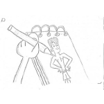Dibujo para colorear Dibujo De Mano Dibujando A Un Hombre A Lapiz En Un Cuaderno Para Pintar Y Colorear