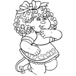 Dibujo para colorear Dibujo De Nena Colocha Para Pintar Y Colorear Colochita Muruchita