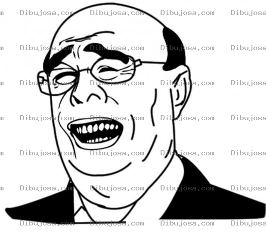 Dibujo para colorear Dibujo De Jefe Riendo Para Pintar Y Colorear Jefe Carcajeandose
