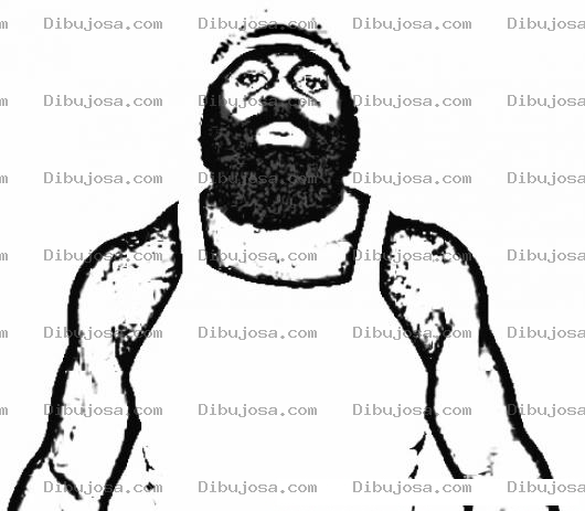 Dibujo para colorear Kimbo Slice Coloring Page