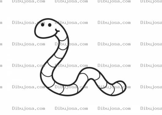 Dibujo para colorear Colorear Gusanito