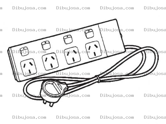 Dibujo para colorear Colorear Regleta Electrica