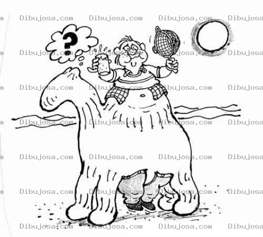 Dibujo para colorear Disfraz De Camello Para Pintar Y Colorear