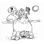 Dibujo para colorear Disfraz De Camello Para Pintar Y Colorear