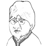 Dibujo para colorear Dibujo del Presidente de Bolivia Evo Morales para colorear