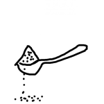 Dibujo para colorear Cucharadita De Azucar Para Colorear