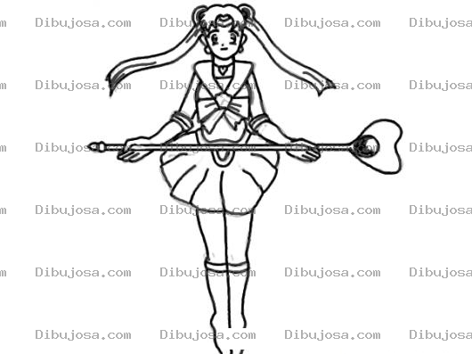 Dibujo para colorear Colorear Batonista Con Su Baston