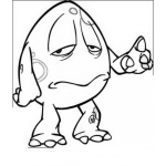 Dibujo para colorear Huevo Dinosaurio Para Colorear