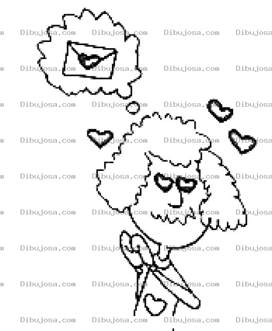 Dibujo para colorear Colorear Amor Por Email Dibujo De Mujer Enamorada Por Internet Para Pintar Enamoramiento Por Correos Electronicos