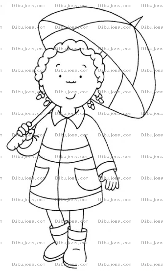 Dibujo para colorear Colorear amiga de Caillou