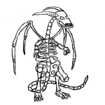 Dibujo para colorear Calavera De Dragon Para Pintar Y Colorear