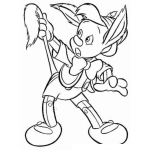 Dibujo para colorear Dibujo de Pinocho convirtiendose en burro