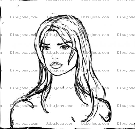 Dibujo para colorear Colorear Mujer Bonita