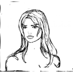 Dibujo para colorear Colorear Mujer Bonita