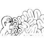 Dibujo para colorear Malaspalabras Dibujo De Hombre Vulgar Malcreadote Diciendo Malas Palabras Y Porquerias Por La Boca Para Pintar Y Colorear Palabras Soeces a