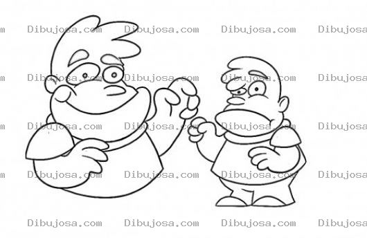 Dibujo para colorear Hombres Parecidos Dibujo De Papa E Hijo Igualitos Para Pintar Y Colorear