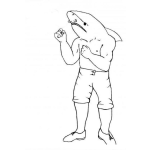 Dibujo para colorear Tiburon Boxeador Dibujo De Boxeador Tiburon Para Pintar Y Colorear Boxeadortiburon Tiburonboxeador